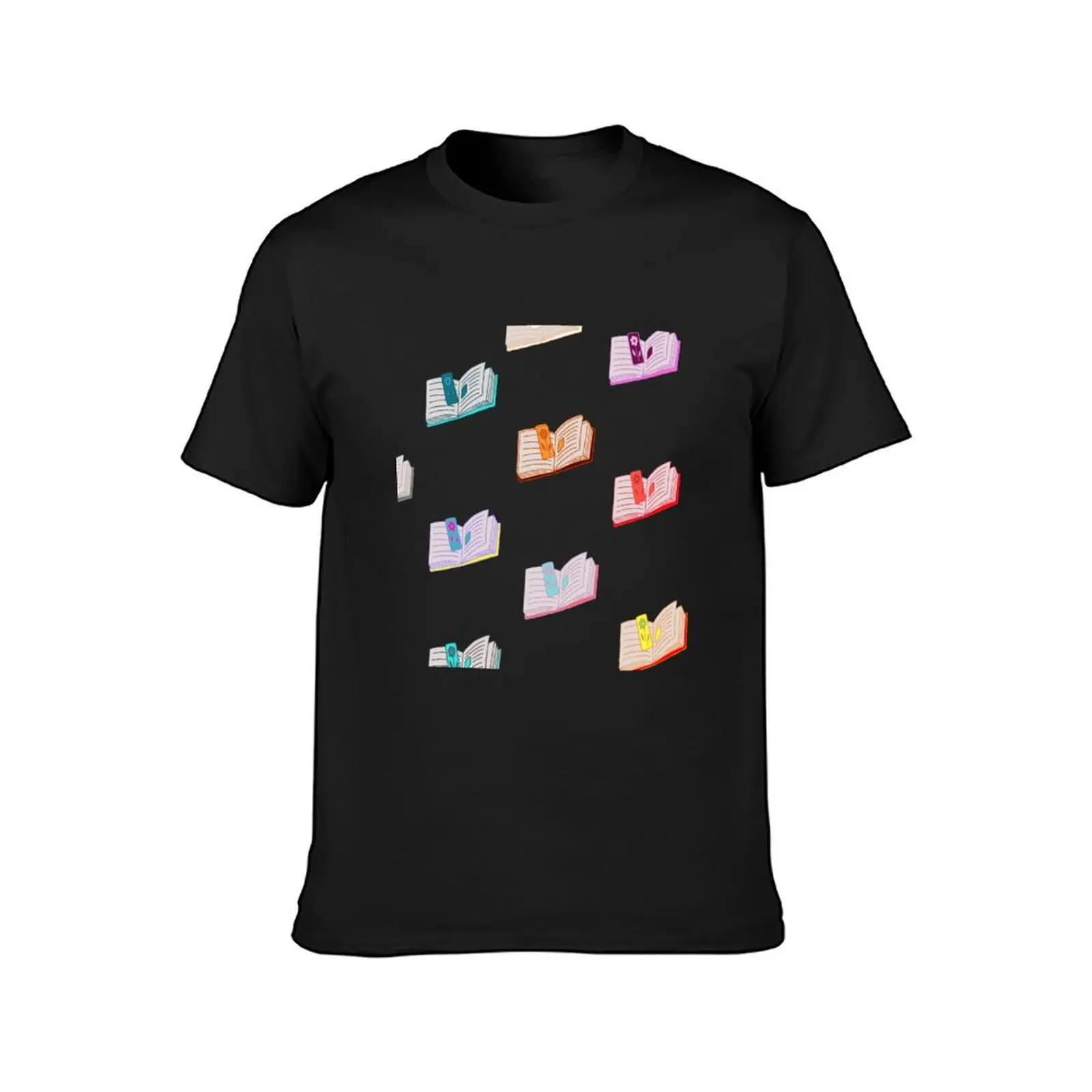 Colourful books T-Shirt Aesthetic clothing sports fans cute clothes Men's clothing