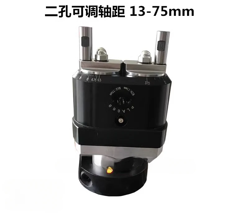 Suitable for PLA-068 woodworking row drill bag, drill row, multi-axis 2-hole adjustable distance 13-75