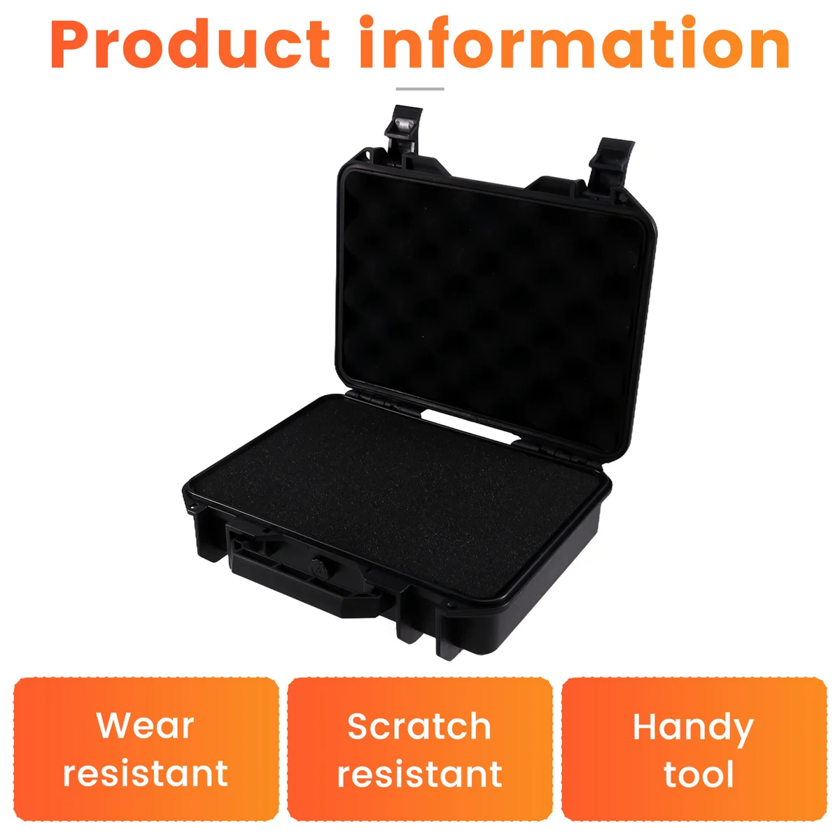 A002 صندوق الأدوات المحمولة PP صندوق الأدوات ساعة التعبئة والتغليف المحمول تخزين الطاقة ABS معدات السلامة 250x200x76 مللي متر #5