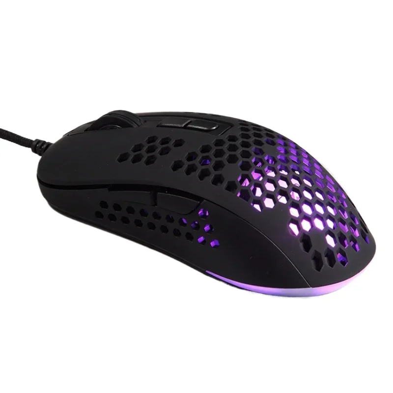 

383 hole mouse e-sports lightweight wired USB external hollow game mouse programmable macro cross-border