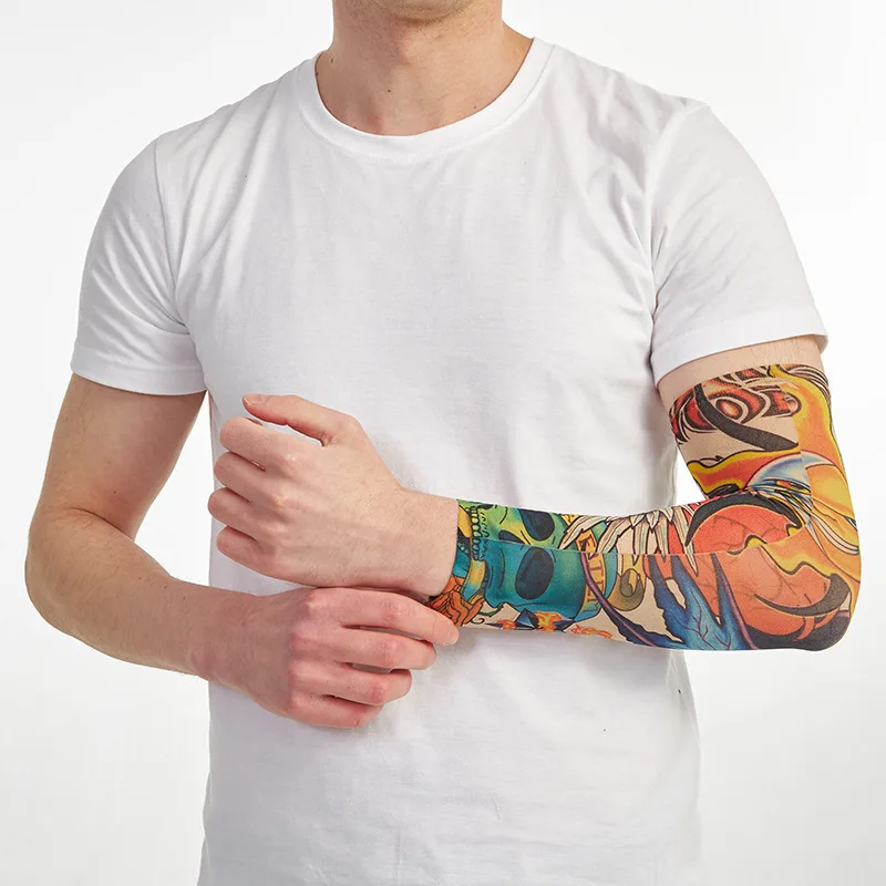 8er-Set Tattoo-Ärmel für Herren und Damen – UV-Schutz, kühlend, dehnbar, atmungsaktiv, zum Radfahren und Angeln, verschiedene Tattoo-Abdeckungen für den Arm – Detail 7