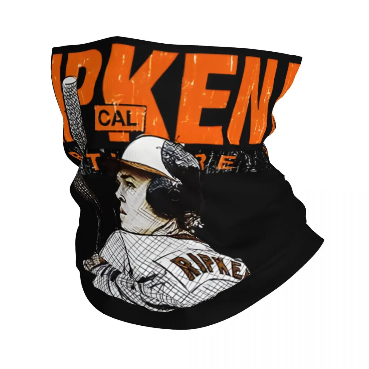 C-cal Ripken Jr Bandana estampada para motocicleta, bufanda facial, pasamontañas multiusos, lavable, para ciclismo, Unisex, para adultos