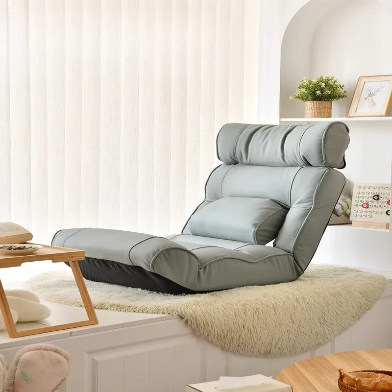 Lazy sofa can lie down and sleep, living room lunch break, reclining chair bay window, bedroom reading waist back chair