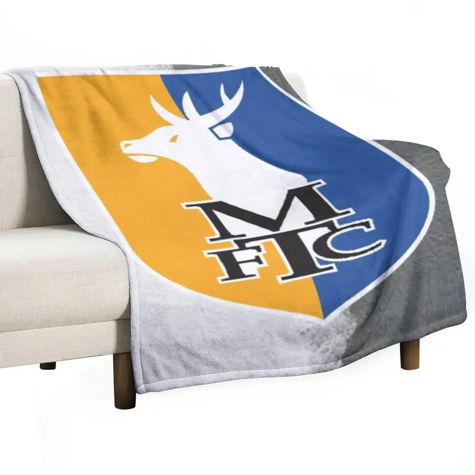 mansfield town fc Throw Blanket Loose Vintage Bed Fashionable Blankets