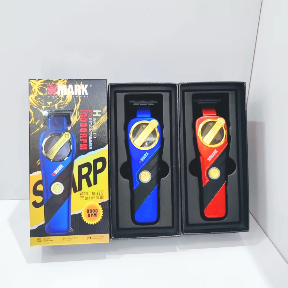 

НОВЫЙ триммер для волос WMARK NG-9213, мотор с магнитной левитацией, высокоскоростной 9000 об/мин, триммер для бороды, машинка для стрижки волос для мужчин, лезвие DLC