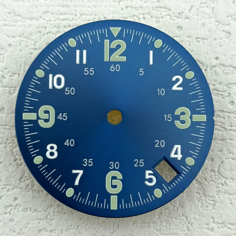 28.5mm watch dial Suitable for NH35 movement single calendar aseptic custom logo watch NH35 Dial parts