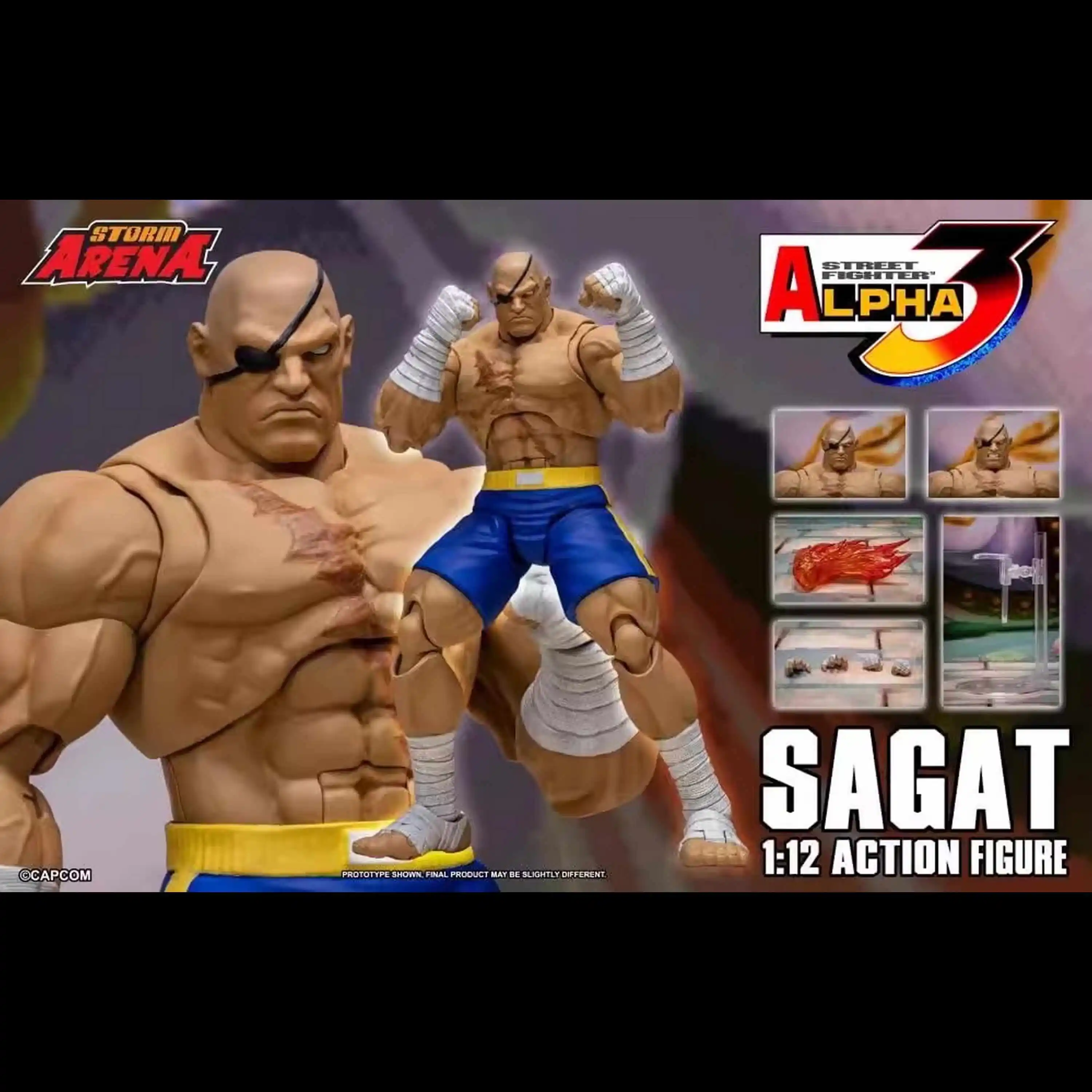 

Original Storm Toys ST ARENA3 1/12 ARENA Sagat Anime Collection Figures Model Toys