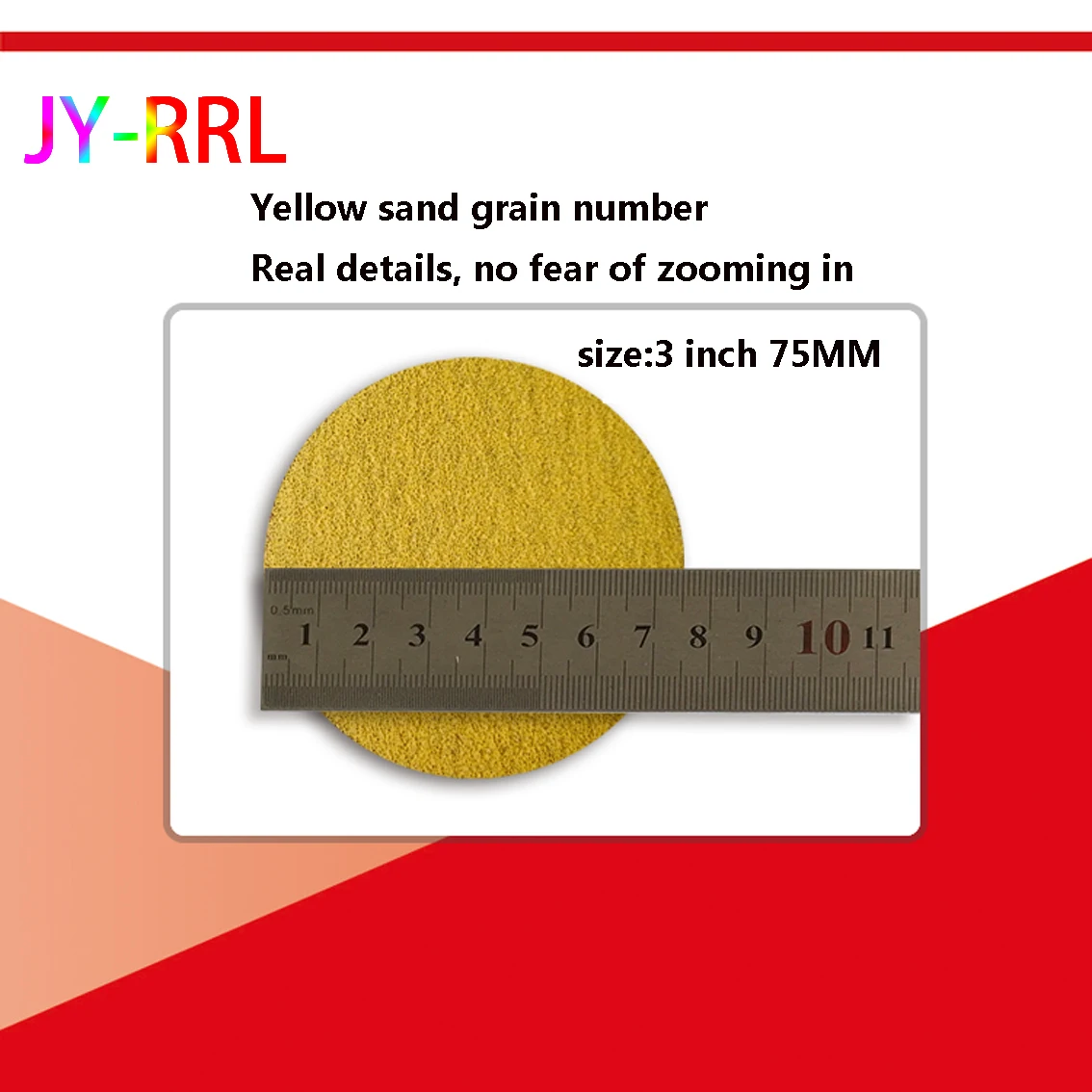 5-50pcs 3 Inch 75 MM Self-Adhesive Grinding Wheel Yellow Alumina Sandpaper 80 180 240 320  500  Dry Sandpaper Grinding Tools