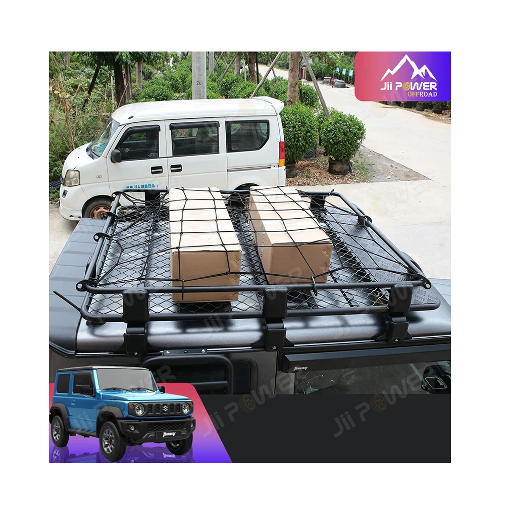 

JP16 ODM Roof Rack for 2020 Jimny SUZUKI Off-road SUV Roof Storage Cargo Cage Frame for JB64 JB74 Jimny 2018+
