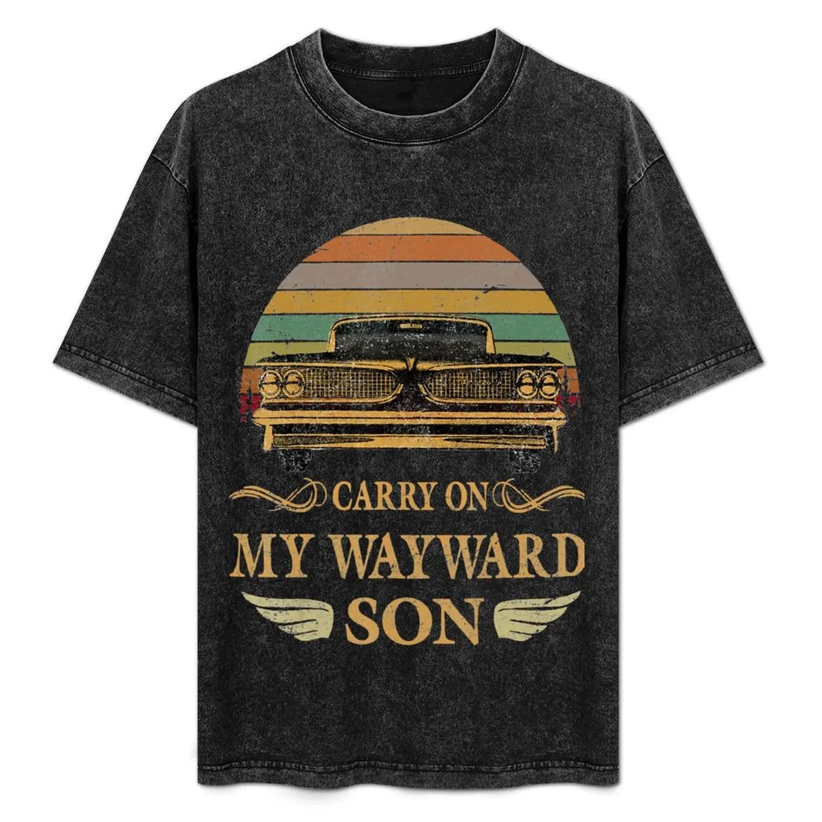 

Carry on my Wayward Son TShirt - Vintage Tee Shirt Gift T-Shirt for a boy slim fit t shirts for men