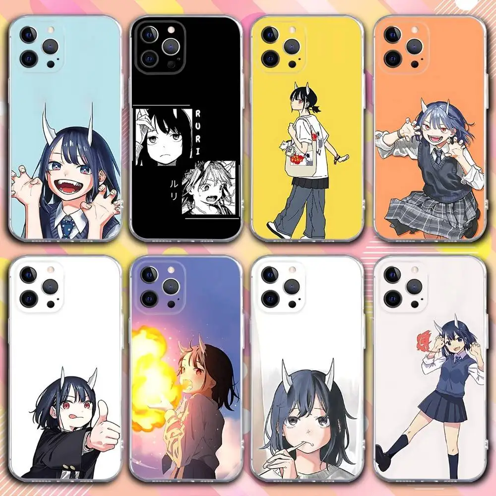 

R-Ruri Anime Dragon Phone Case For iPhone 17,16,15,14,13,12,11 Pro,Max,Plus,X,XS,XR,SE4,E Mini Transparent Soft Cover