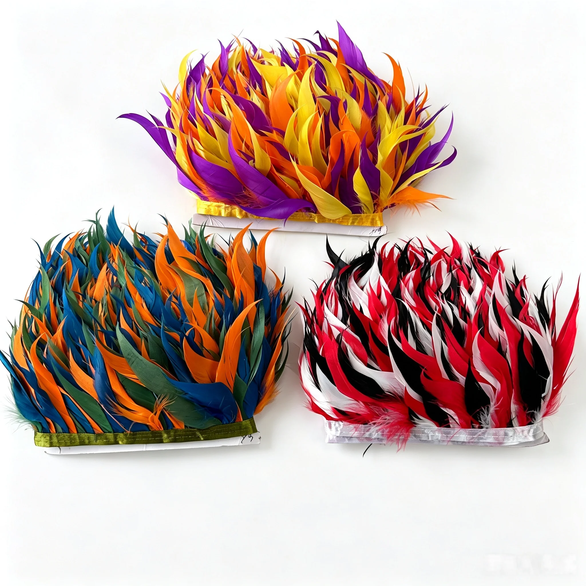 1M Premium Weiches Flauschiges Natürliches Gänsefeder-Fransenband 8-10cm für DIY Hochzeitsschmuck, Näharbeiten, Dekoration, Plumes