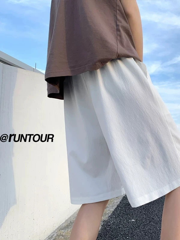 

Cotton Linen Men's Shorts Summer Thin Casual Loose Straight Leg Medium Length Sporty Breathable Youthful Vitality Basic Color