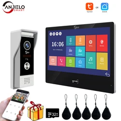 Videoportero Tuya 1080P, Monitor de sistema, inalámbrico, WiFi, vídeo para puerta, timbre de vídeo para casa con movimiento, videoportero para villa para el hogar