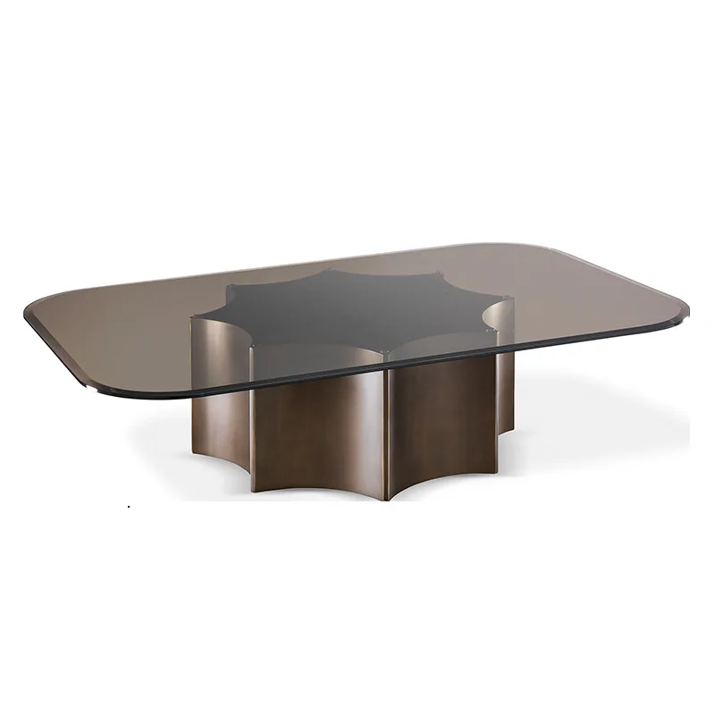 

Italian, light luxury, tempered, glass, combination, coffee table, modern, simple, living room, stainless steel