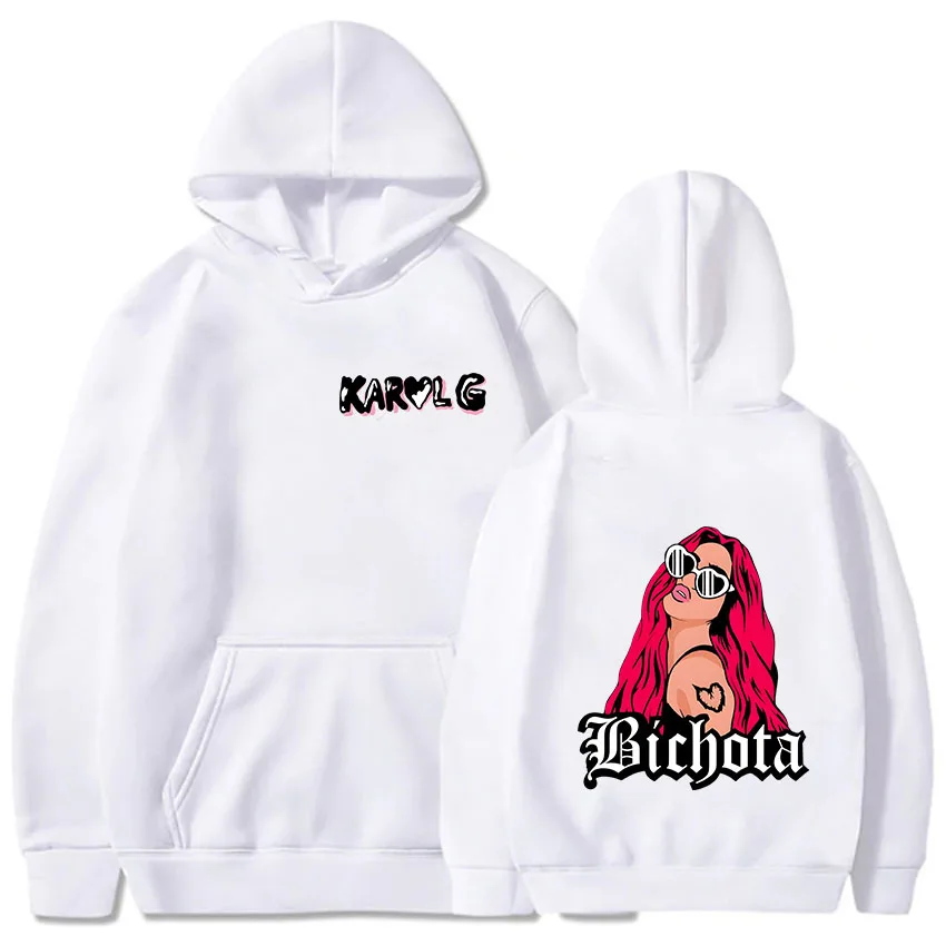 Karol G Manana Sera Bonito Hoodies Popular Characters Sweatshirts Cartoon Clothes Fashion Long Sleeve Unisex Pullovers Hip Hop