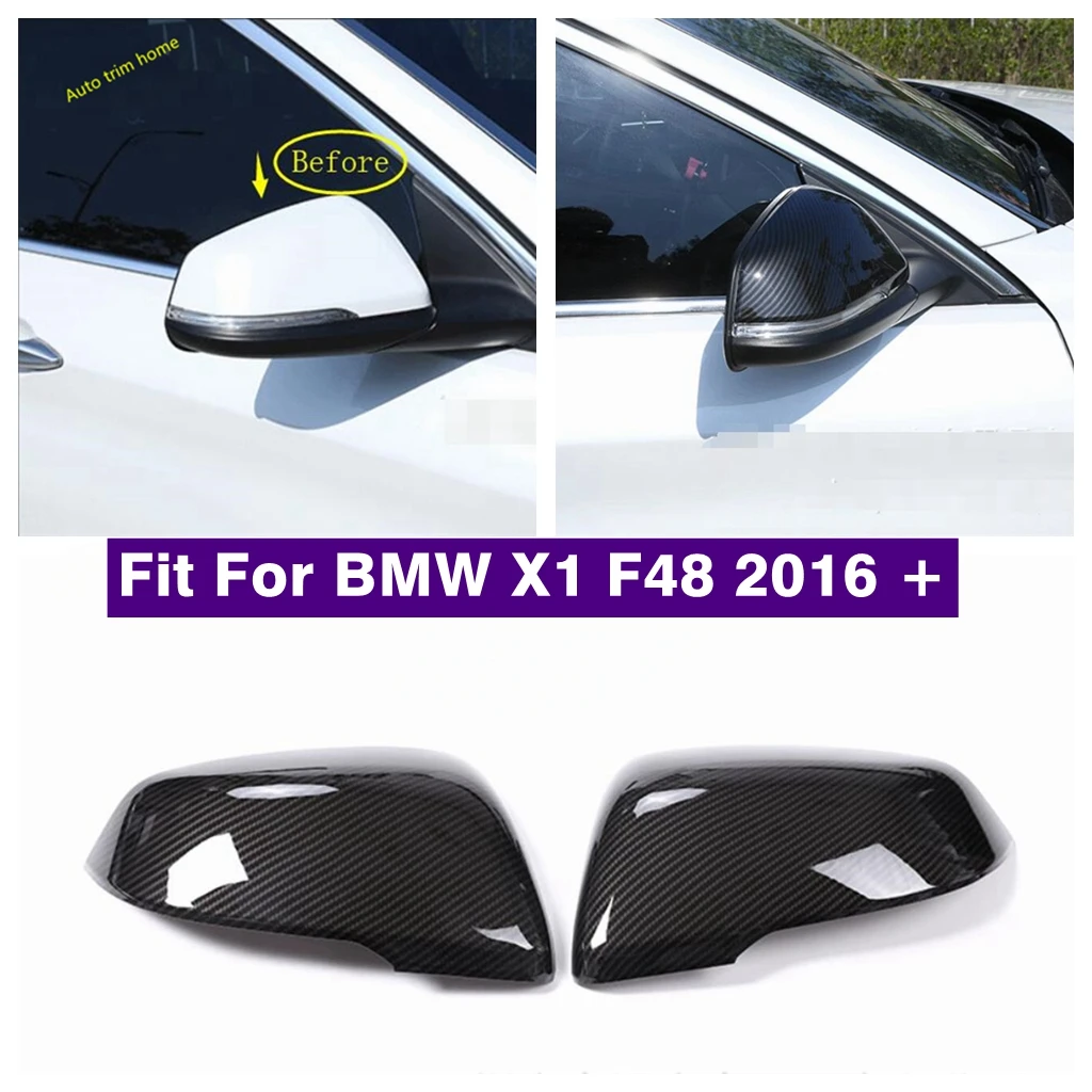 

Door Rearview Mirror Caps Decoration Shell Protection Cover Trim Fit For BMW X1 F48 2016 - 2021 Exterior Accessories