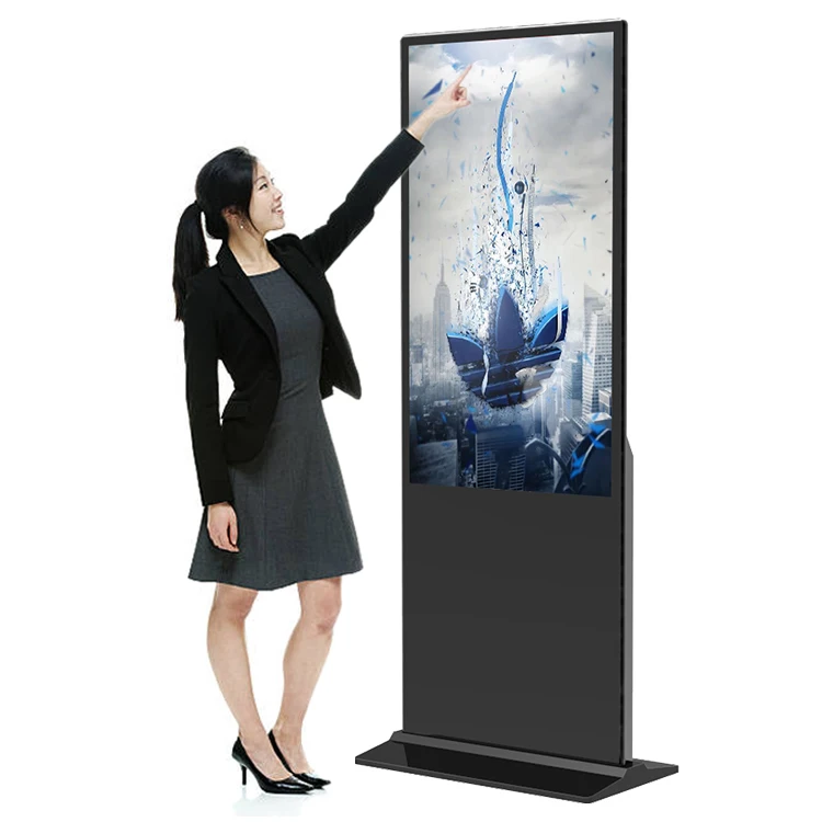 

Android Wifi Display Ad Device Free CMS Floor-mounted Indoor Totem Digital Signage Monitor
