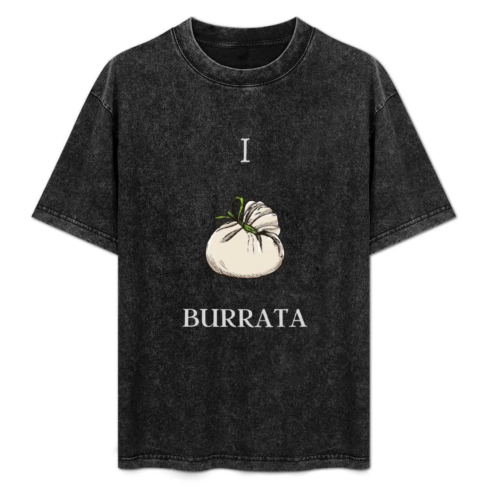 Réplica de la camiseta I love burrata, top de verano ligero y transpirable