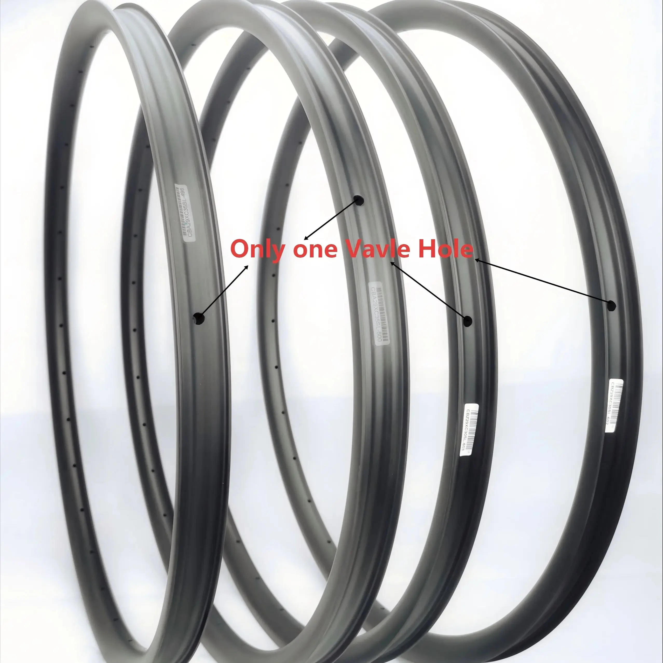 AliExpress carbonbeam Only Tubeless Valve Hole no rims tape T800 29er Carbon mtb rims internal 25mm 27mm 30mm Tubeless XC 29er carbon mountain rims