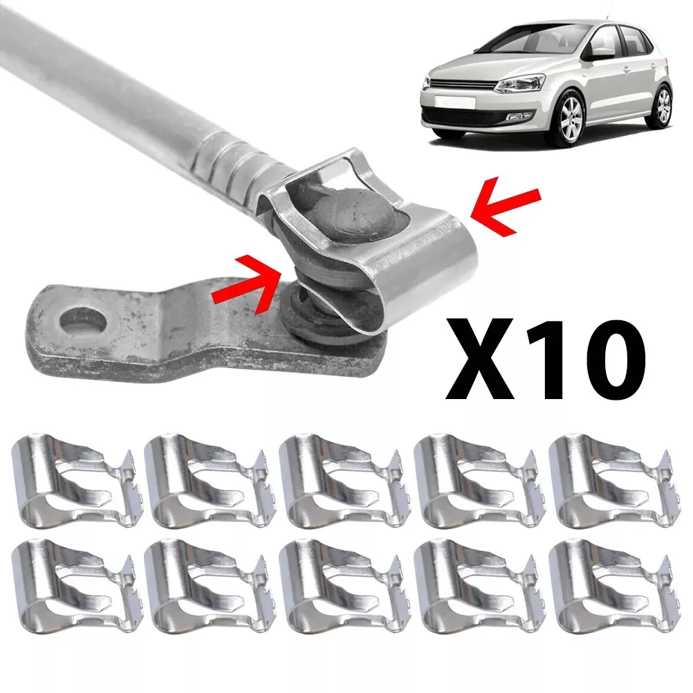 10PC Universal Windshield Wiper Linkage Functional Car Accessories Front Windscreen Wiper Link Linkage Rods Repair Clip Spring