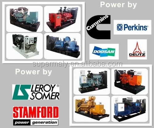 Prime Power Silent Diesel Generator 400kw 500kva with Cummins Engine Single Phase 230v Rated Power 20kw Frequency 60hz