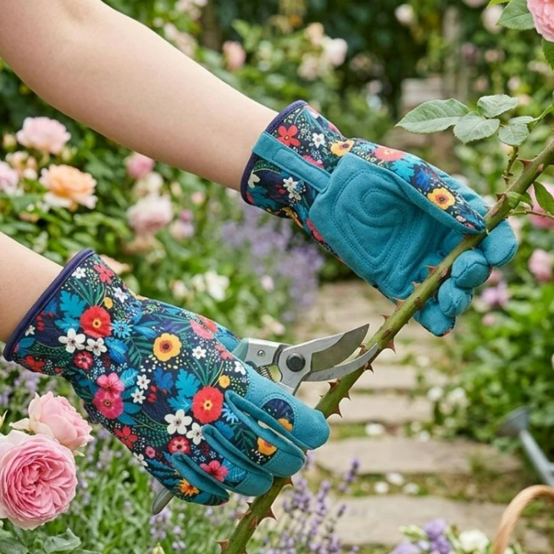 قفازات حدائق قطنية بوليستر قاب - مراجعة Garden Gloves Thorn Proof وسعره