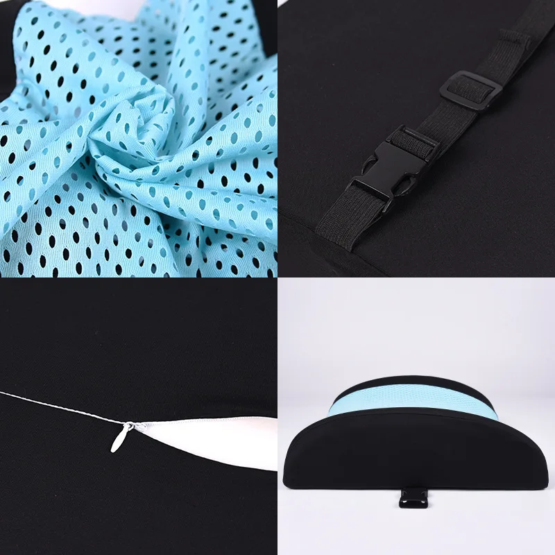 Hot Car Seat Waist Cushion Orthopedic Pillow Coccyx Office Gel Ice Silk Ice Cool Lumbar Support Car Backrest Breathable Cushion