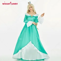 Miccostumes Women's Princess Cosplay Costume Princess Dress and Crown with Crinoline