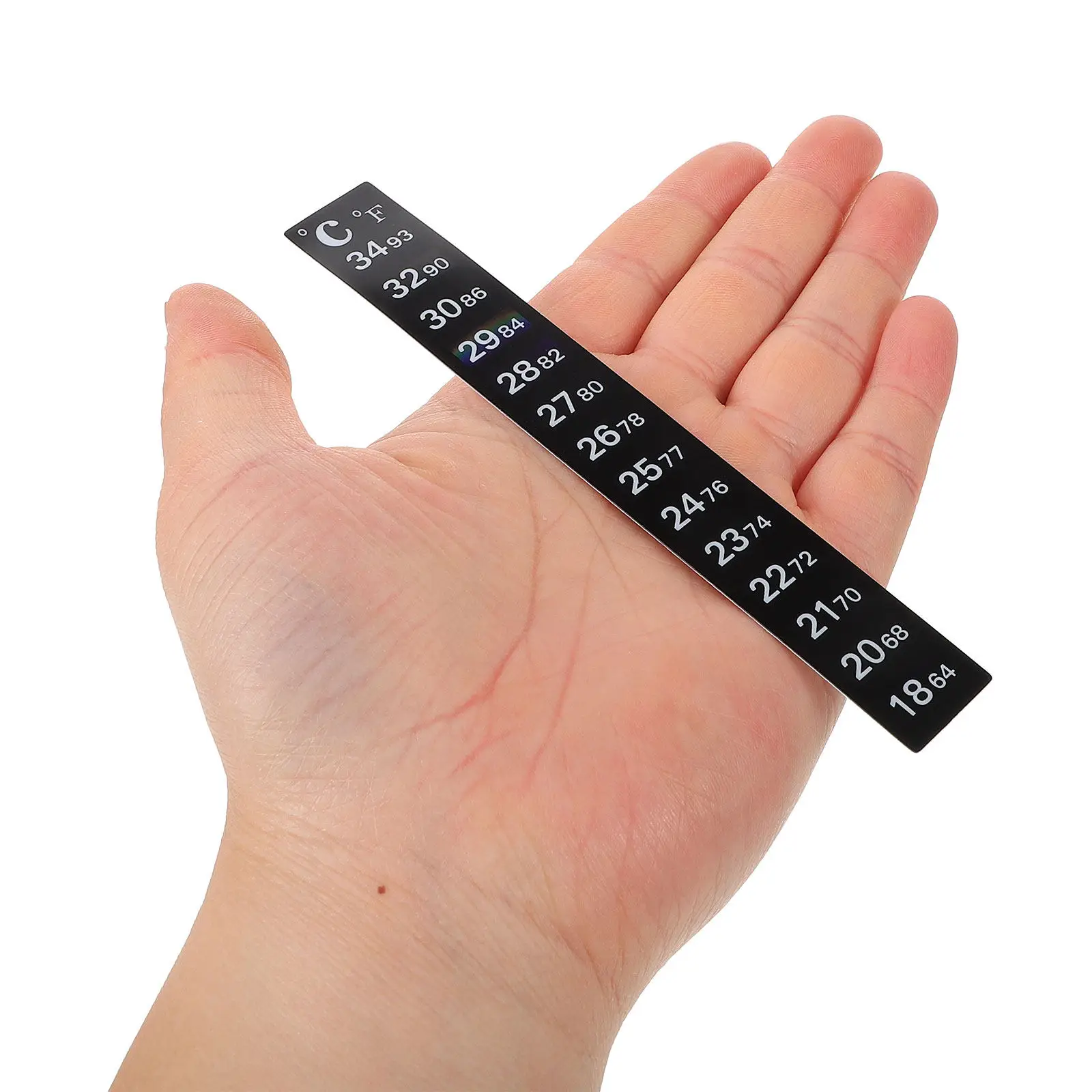 2Pcs Fermentation Thermometer Sticker Strip Digital Temperature Indicator for Wine Beer Cider Brewing Easy Application Accurate