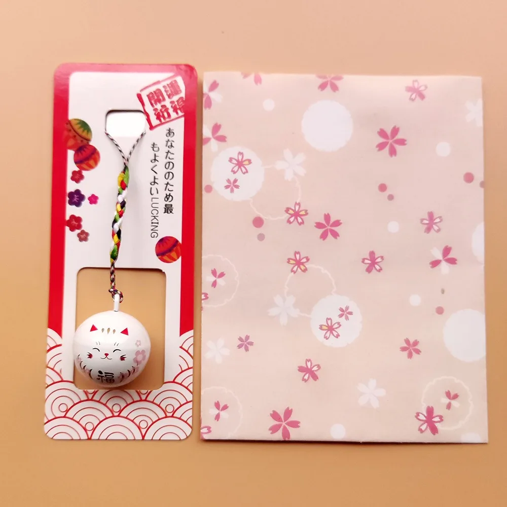 Adornos y artesanías de joyería, Maneki Neko, abalorios DIY, colgantes rojos para bolsos, llaveros de gato de la suerte, llaveros Daruma japoneses, colgantes con cascabeles