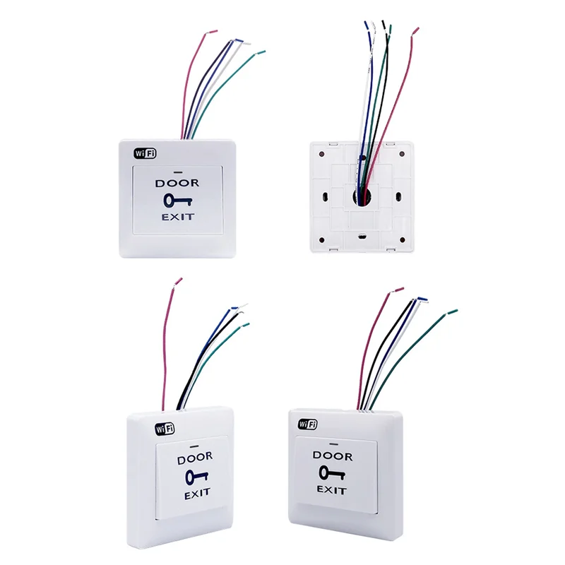 ABSQ-Tuya Smart Life Wifi Pulsante di uscita porta Controllo vocale da remoto Apertura porta Interruttore a pulsante a rilascio wireless per serratura