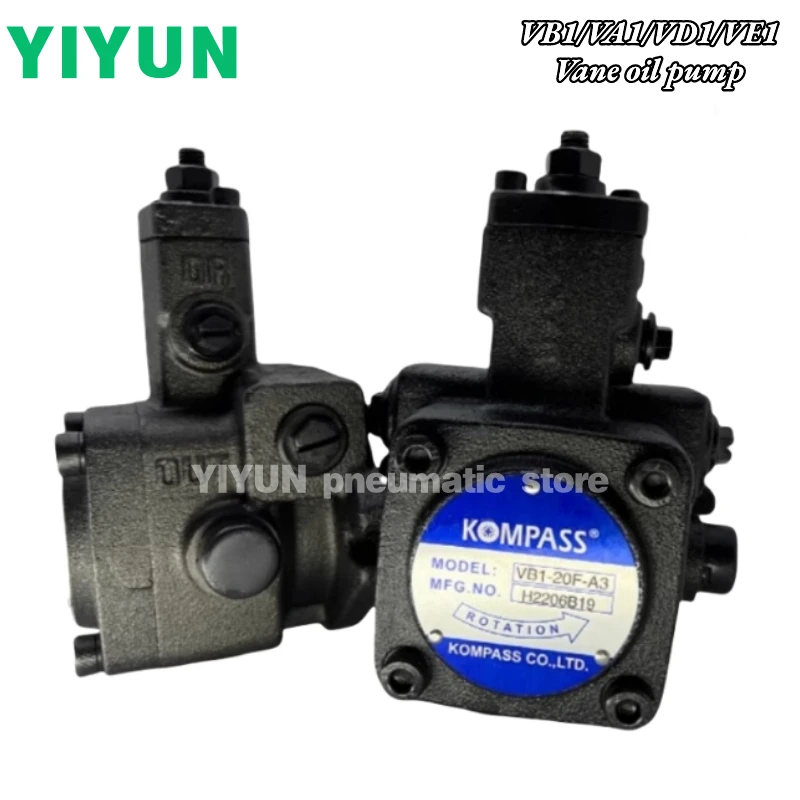 VA1,VB1,VD1,VE1-12F,15F,20F,30F,40F-A1 A2 A3 YIYUN pneumatic component Vane oil pump VA1 VB1 VD1 VE1 series
