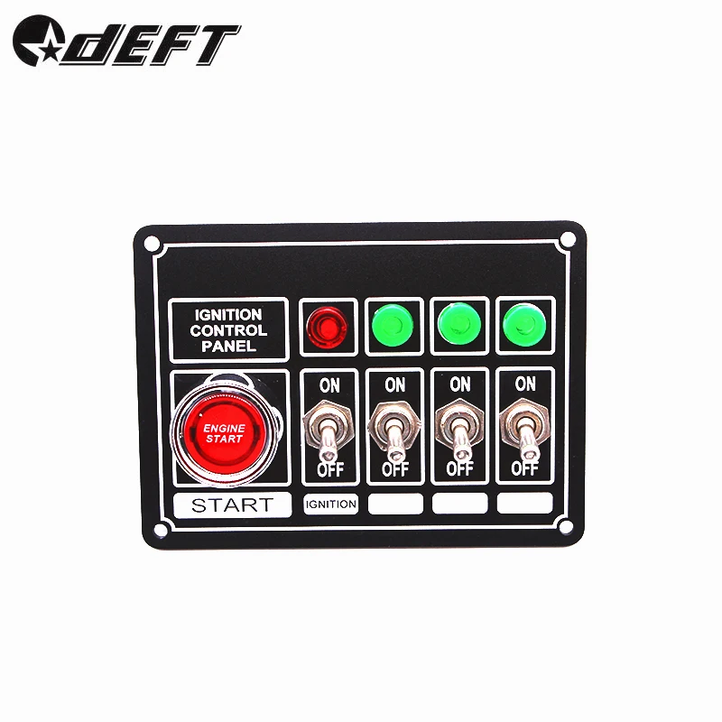 engine start button LED toggle switch Auto parts new aluminium alloy combination panel switch with indicator light