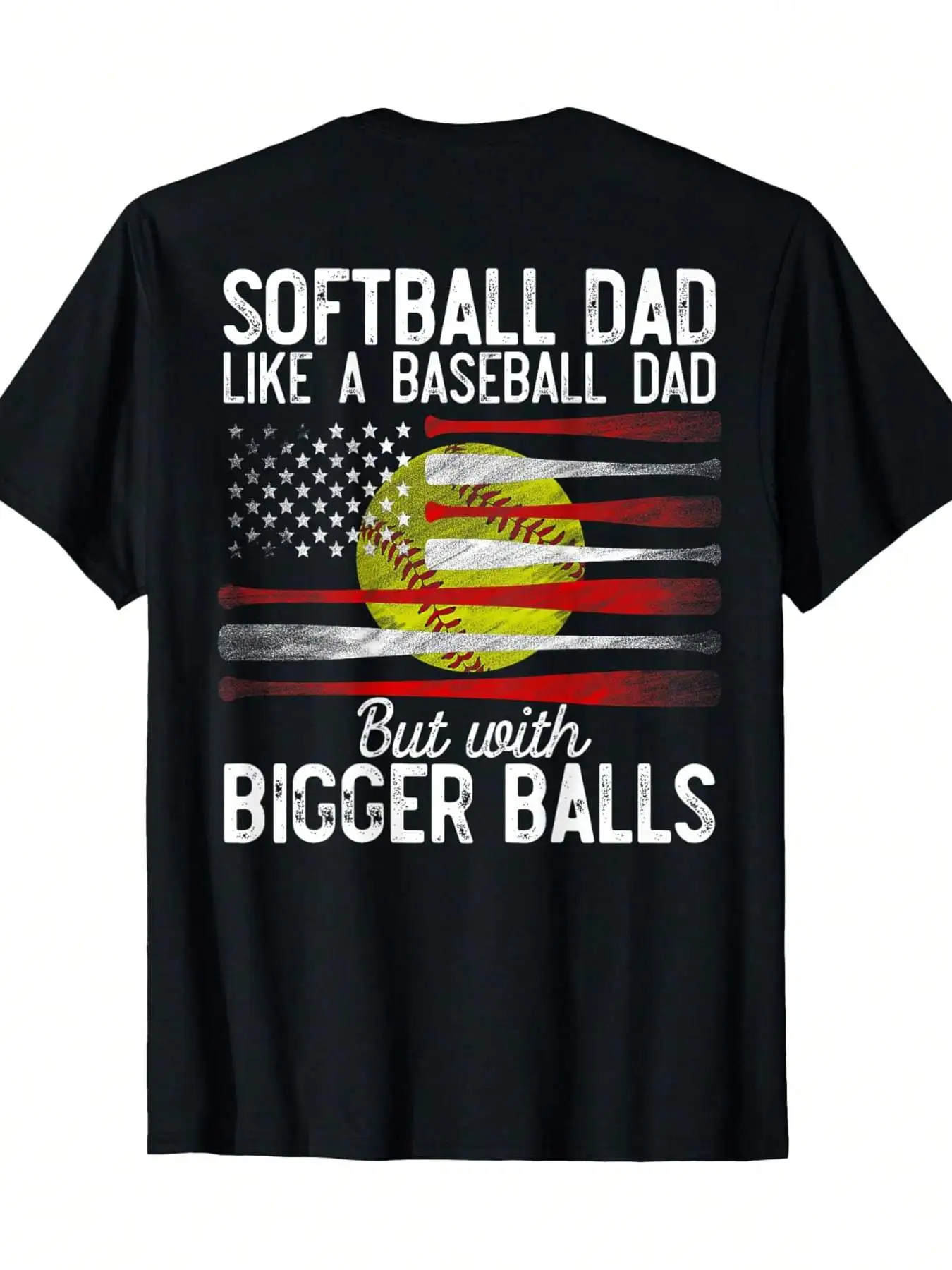 Softball Dad Like A Baseball Dad Definition T-Shirt 100% Cotton O-Neck Short Sleeve Summer Casual Mens T-shirt Streetwear
