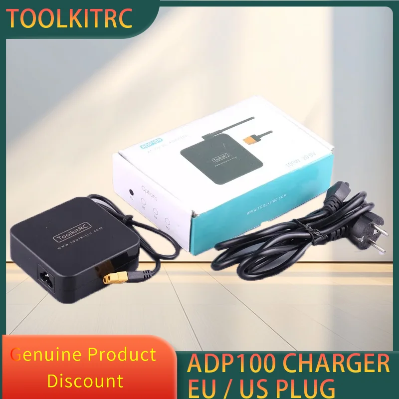 

ToolKitRC ADP100 100W 20V Power Supply with XT60 Output Adapter for ISDT Q8 Q6 GT Power Hota HTRC SkyRC Charger RC Drone