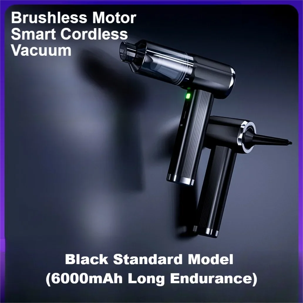 

Cordless Mini Vacuum Cleaner with Powerful Suction Up to 20000PA for Cars Household Use Includes Multiple Cleaning Accessories