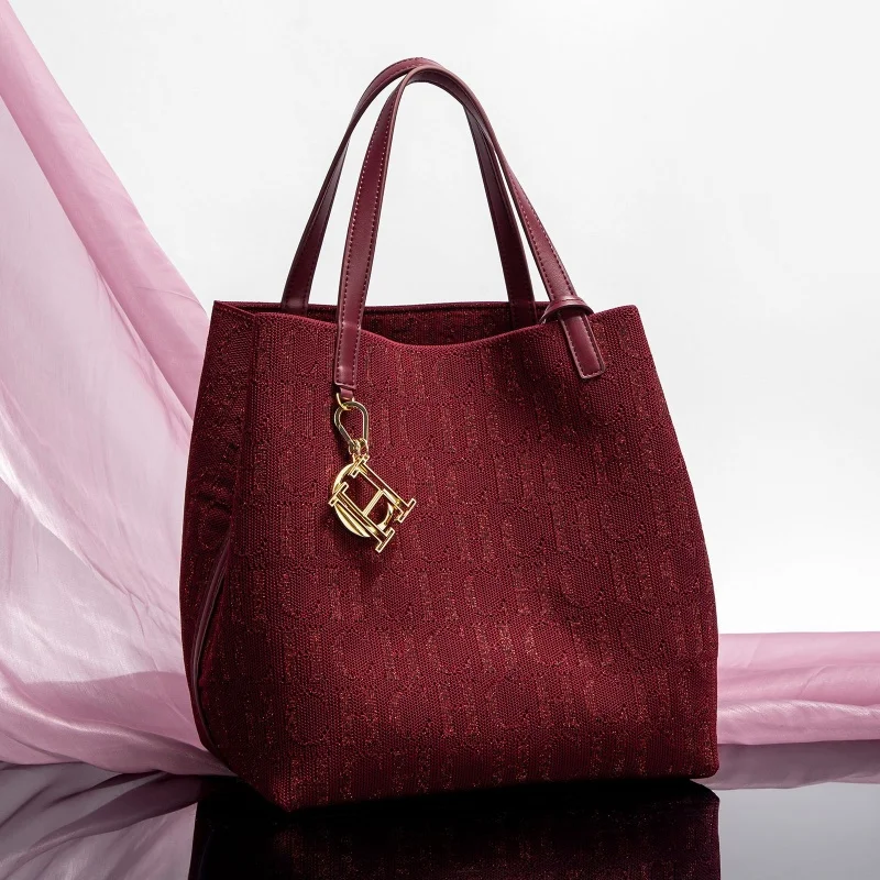 

CHCH модная новая однотонная женская сумка-мешок большой емкости с буквенным дизайном, маленькая сумка для карт, аксессуары, сумка