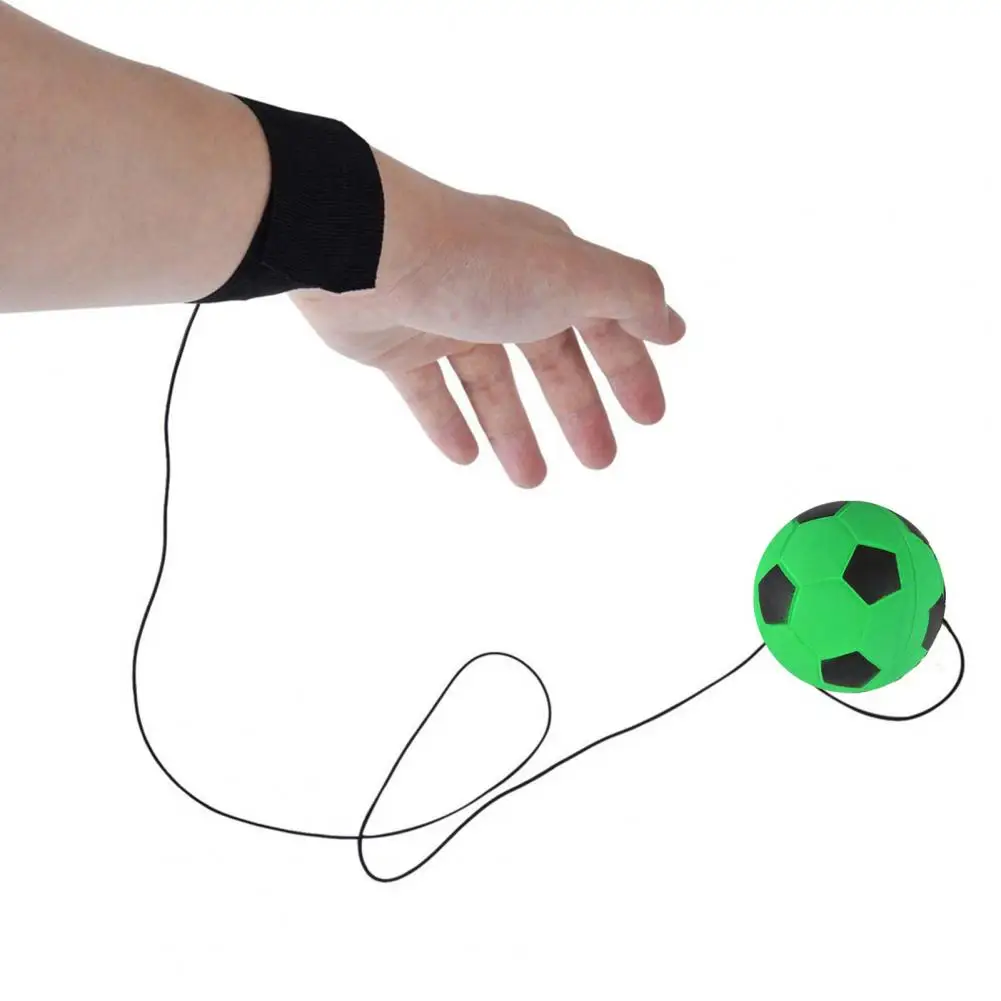6cm Wrist Return Ball String Rubber Rebound Bouncy Ball Bouncing Reliable Compact Size Portable Wrist Exercise Wristband Game