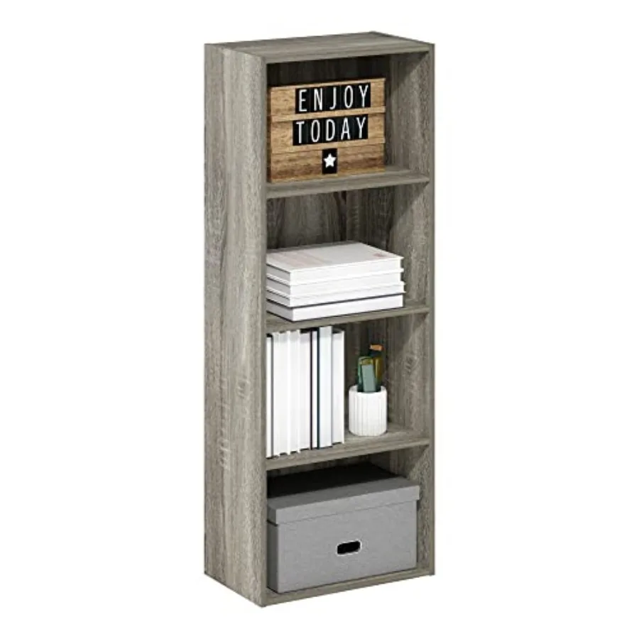 

Luder Bookcase/ Book/ Storage 4-Tier French Oak