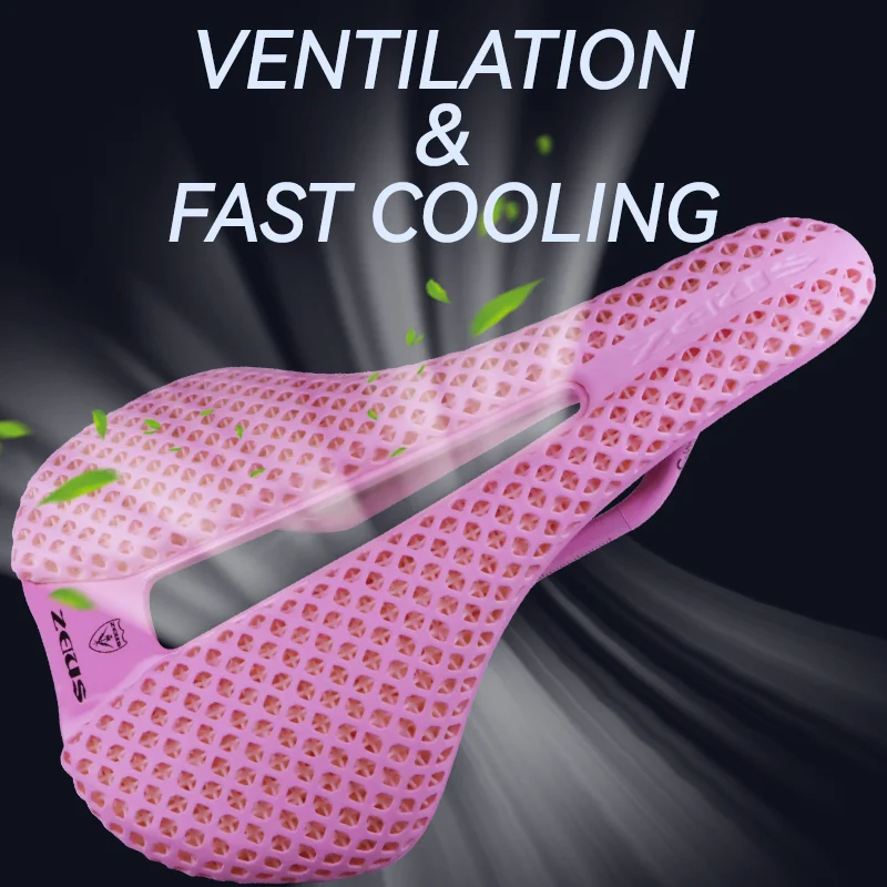 جديد تنفس دراجة جبلية السرج الطريق مقعد دراجة مريح المرأة ثلاثية الأبعاد مطبوعة ألياف الكربون دراجة السرج الملحقات #5