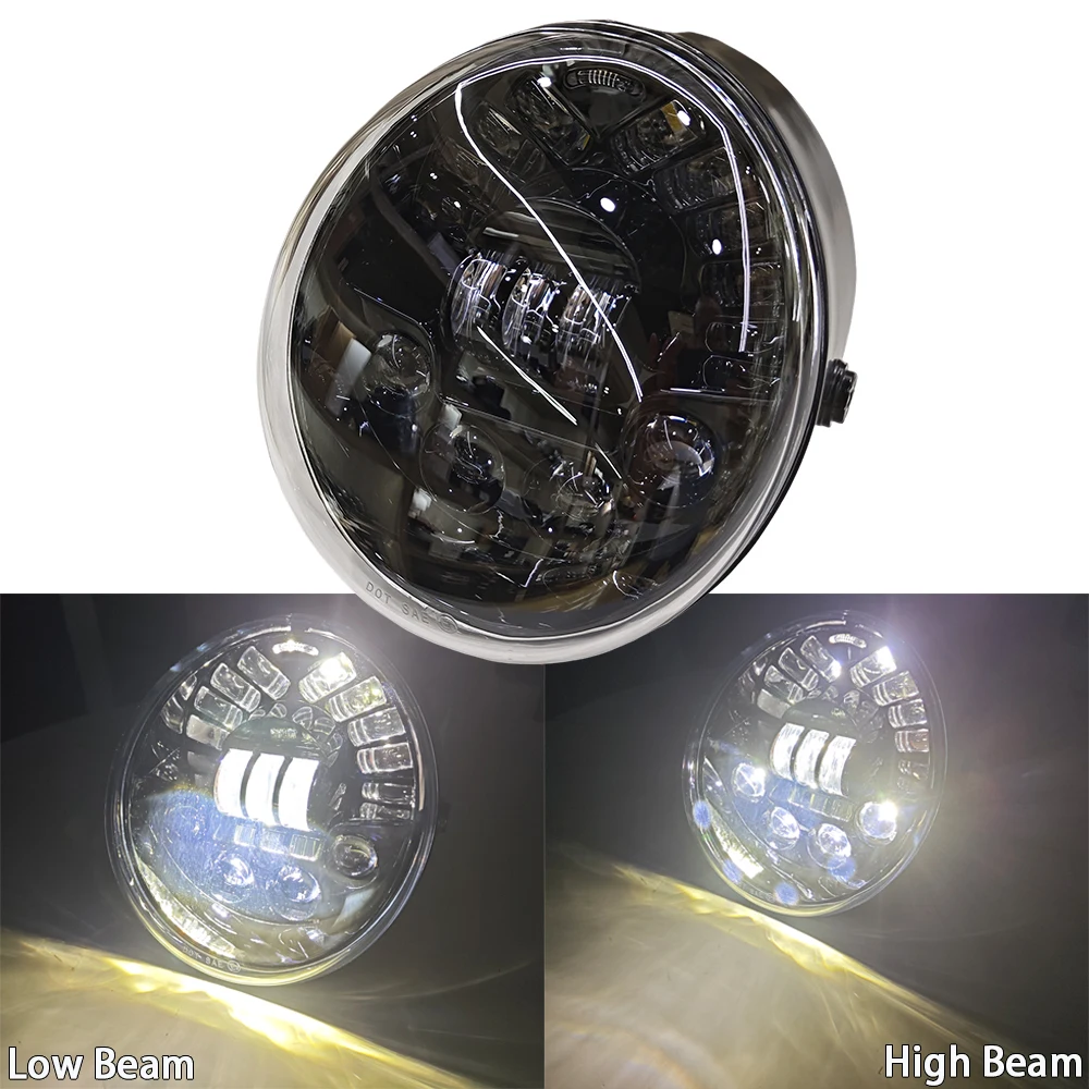 E24 LED Koplamp Koplamp Voor Harley V-Rod V Rod Spier VRSCF Night Rod Speciale VRSCDX 2002-2017 motorfiets Licht Lamp W/DRL