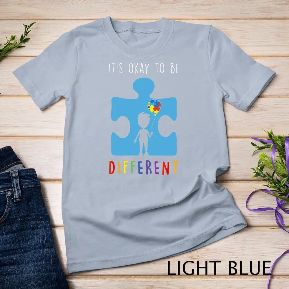 Unisex Autism Awareness T-shirt, é ídolo ser T-shirt diferente