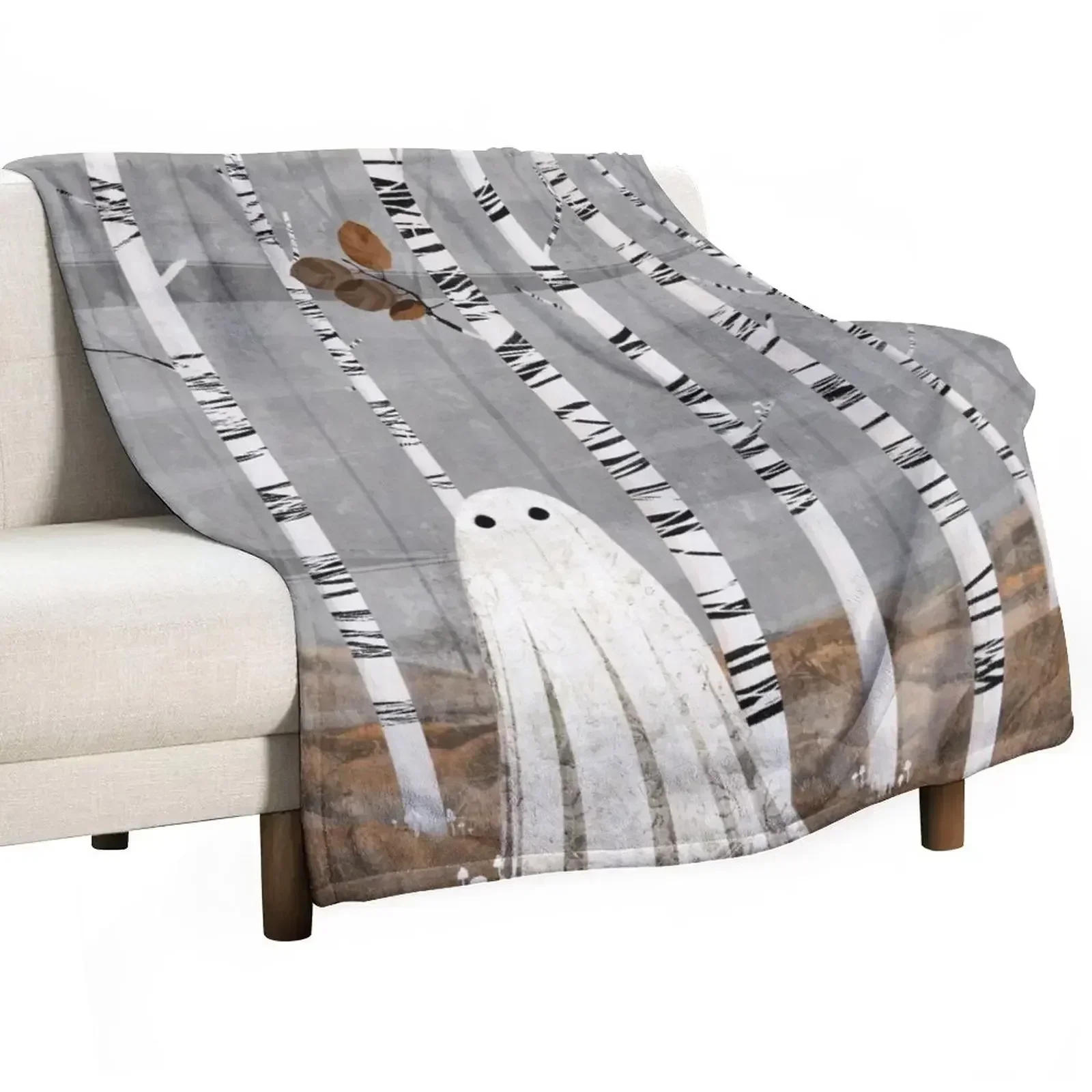 

Mushroom forest Throw Blanket Baby Plaid Heavy Blankets