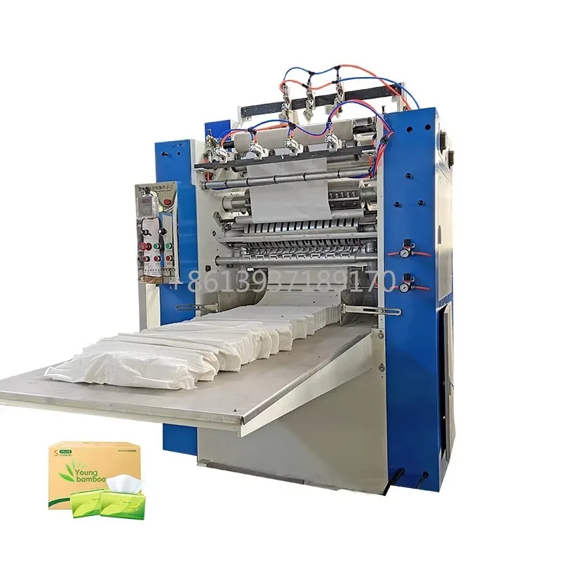 Factory Price Embossing Box Soft Facial Tissue Machine Production Line Facial Tissue Paper Folding Machine