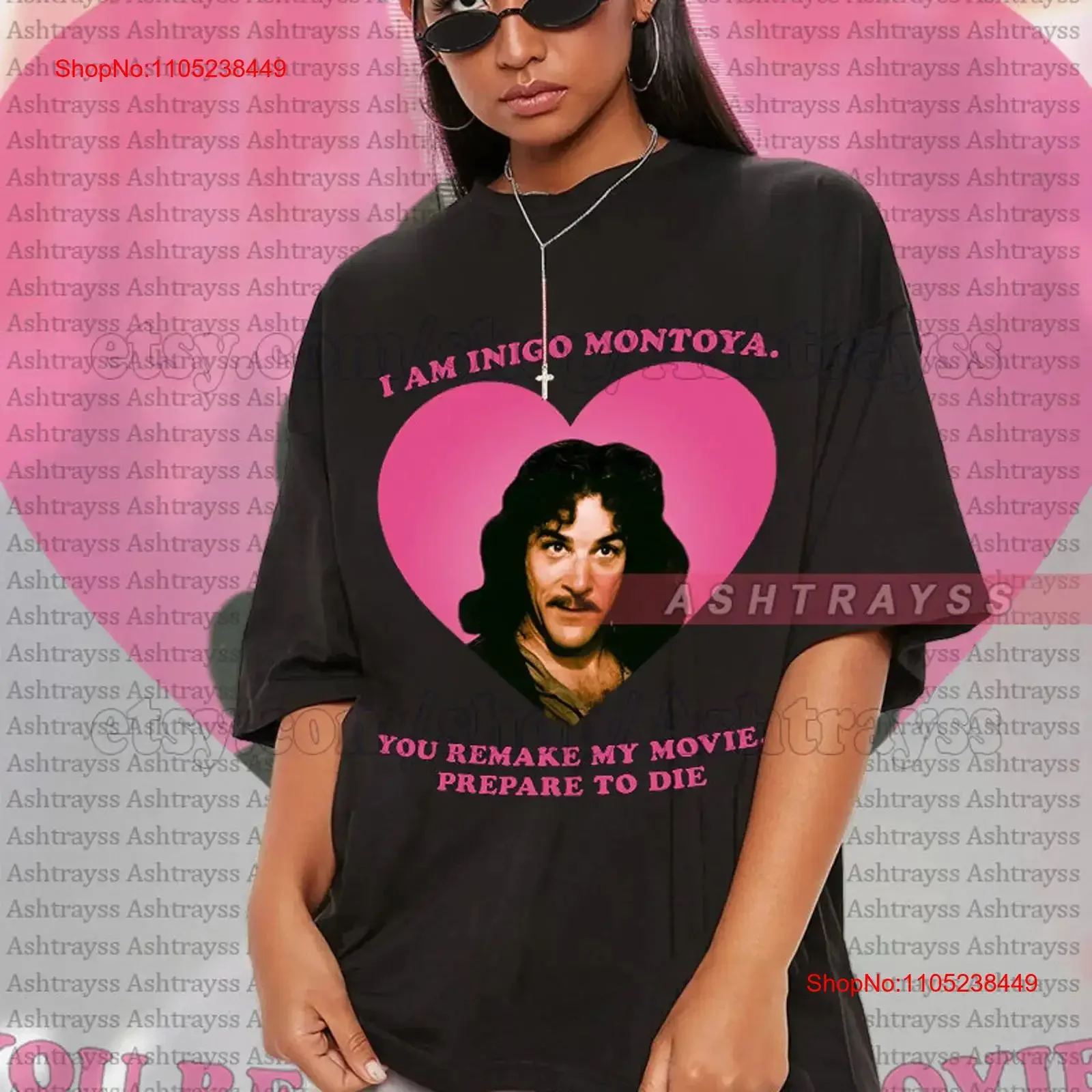 Inigo Montoya You remake my movie Prepare To Die funny T Shirt vintage Washed Top For Everyday Wear designer clothes Versatile