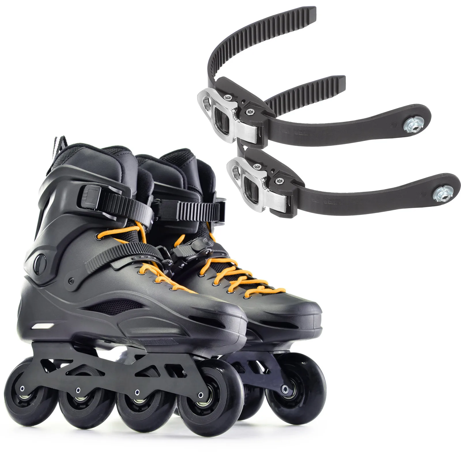 

Inline Skate Strap Buckle Roller Skates Ties Skateboard Straps for Feet Ratchet Black Holder Miss