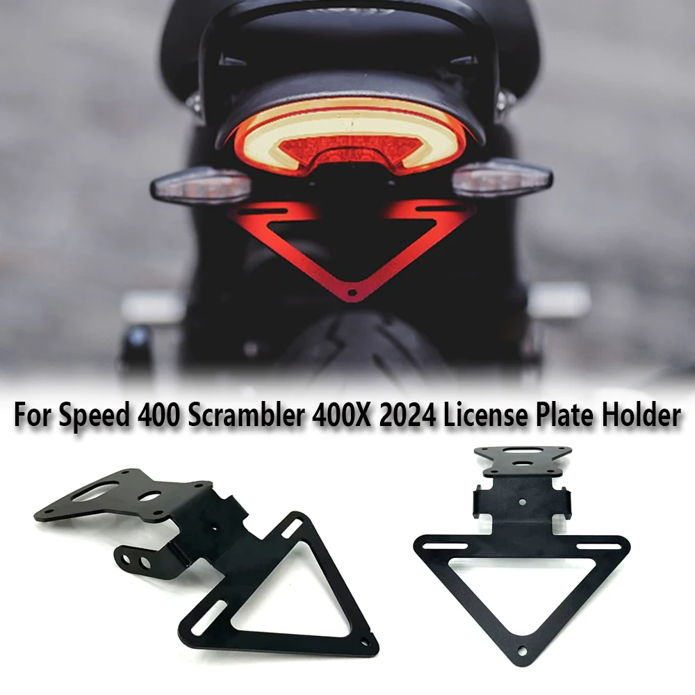 

License Plate Holder Motorcycle Tail Tidy Fender Eliminator For Triumph Speed 400 Speed400 Scrambler 400X Scrambler 400 X 2024