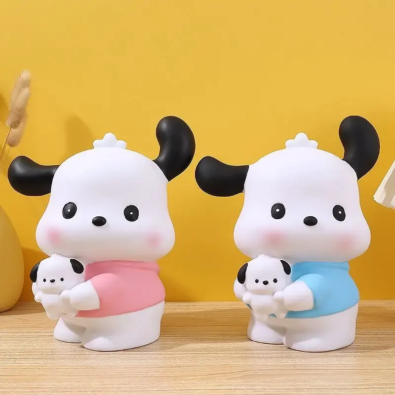 Pochacco-Tirelire de Dessin Animé Kawaii Sanurgente Ins pour Enfant, Boîte de Rangement Créative Mignonne de Grande Capacité pour Jouets, Cadeaux