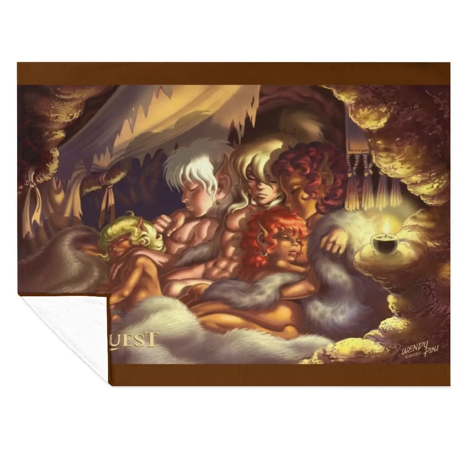 

ElfQuest True Peace Throw Blanket Comforter Polar Luxury Thicken anime Blankets